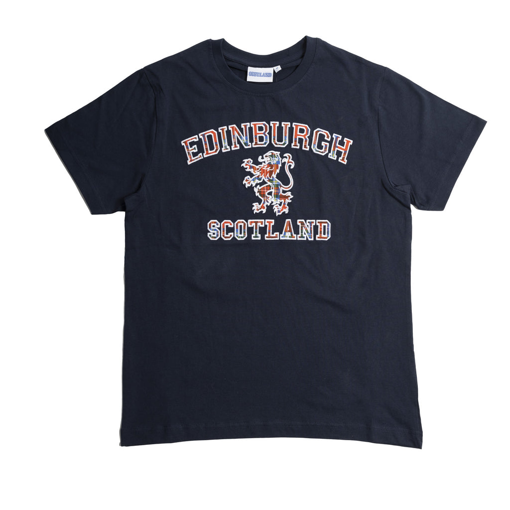 Edinburgh Tartan Lion Tshirt