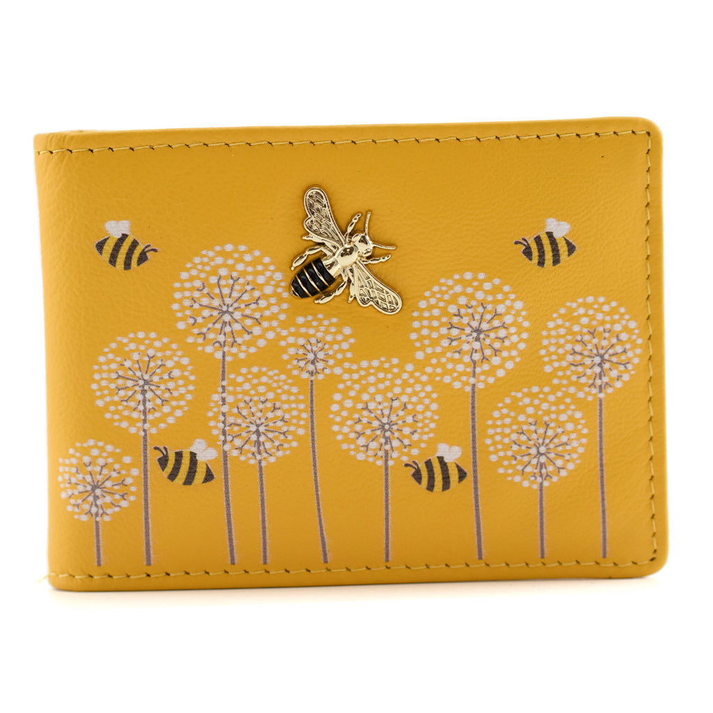 Moonflower Id And Card Holder Yellow