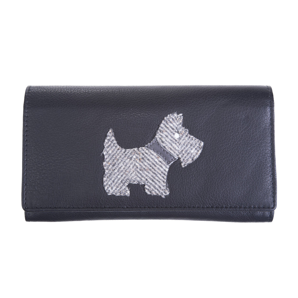 Tall Purse Multi Coloured Dog Black