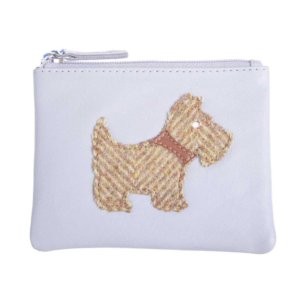 Coin Purse Multi Coloured Dog Grey