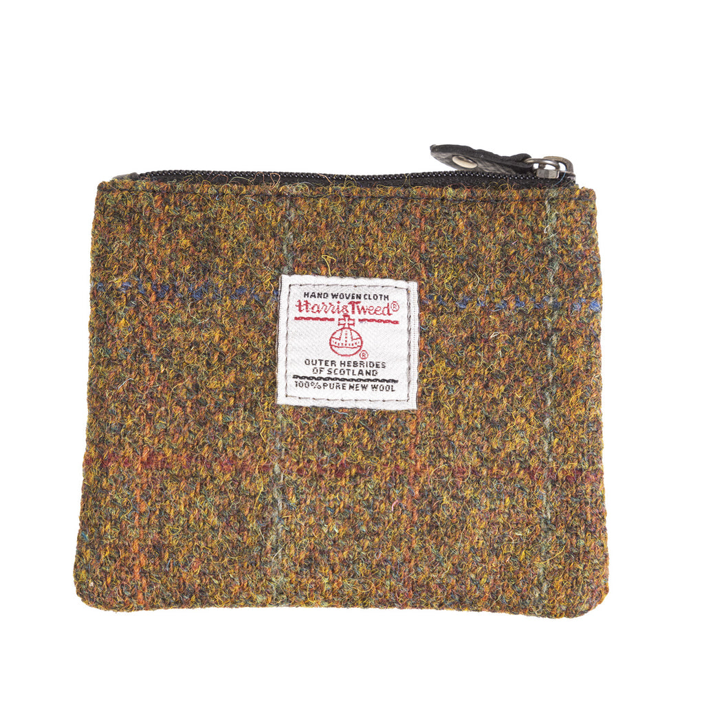 Ht Leather Coin Purse Autumn Brown Check / Black