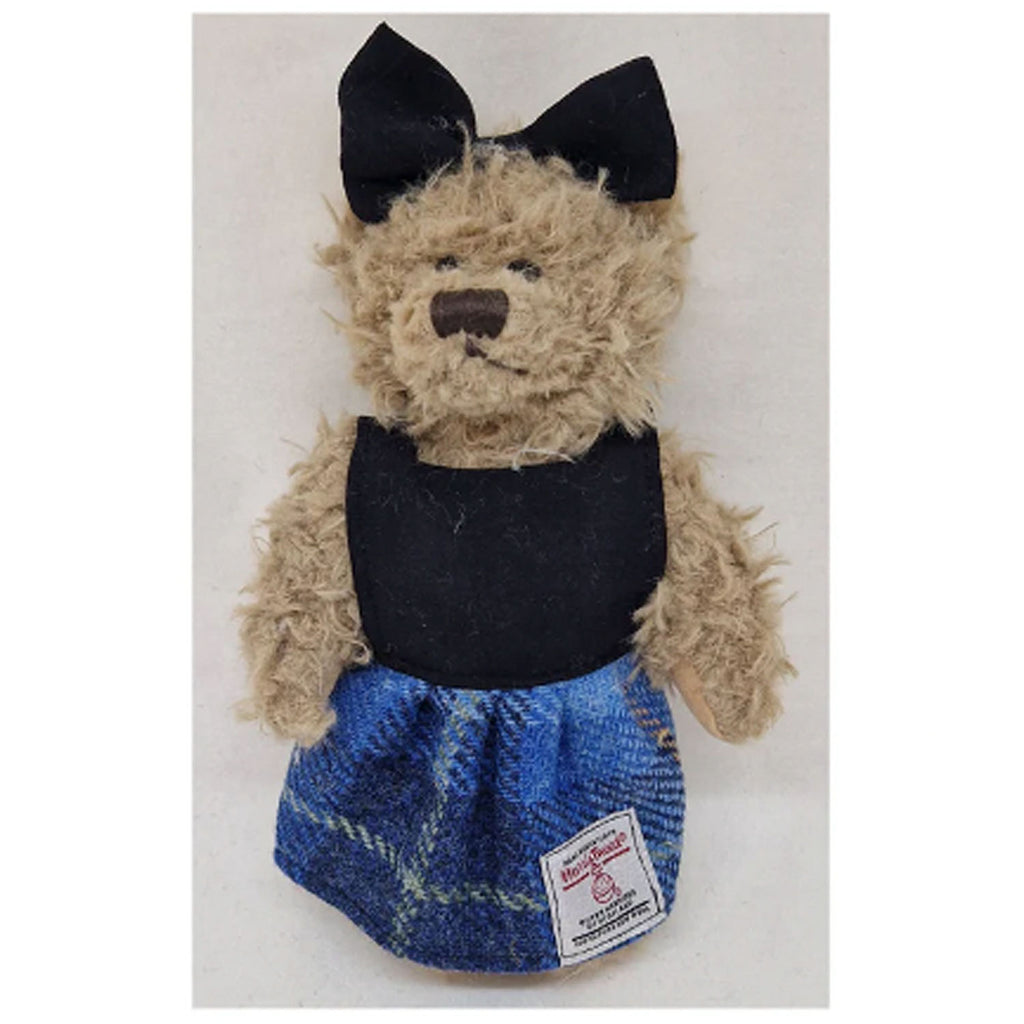 Harris Tweed 8" Girl Teddy Navy