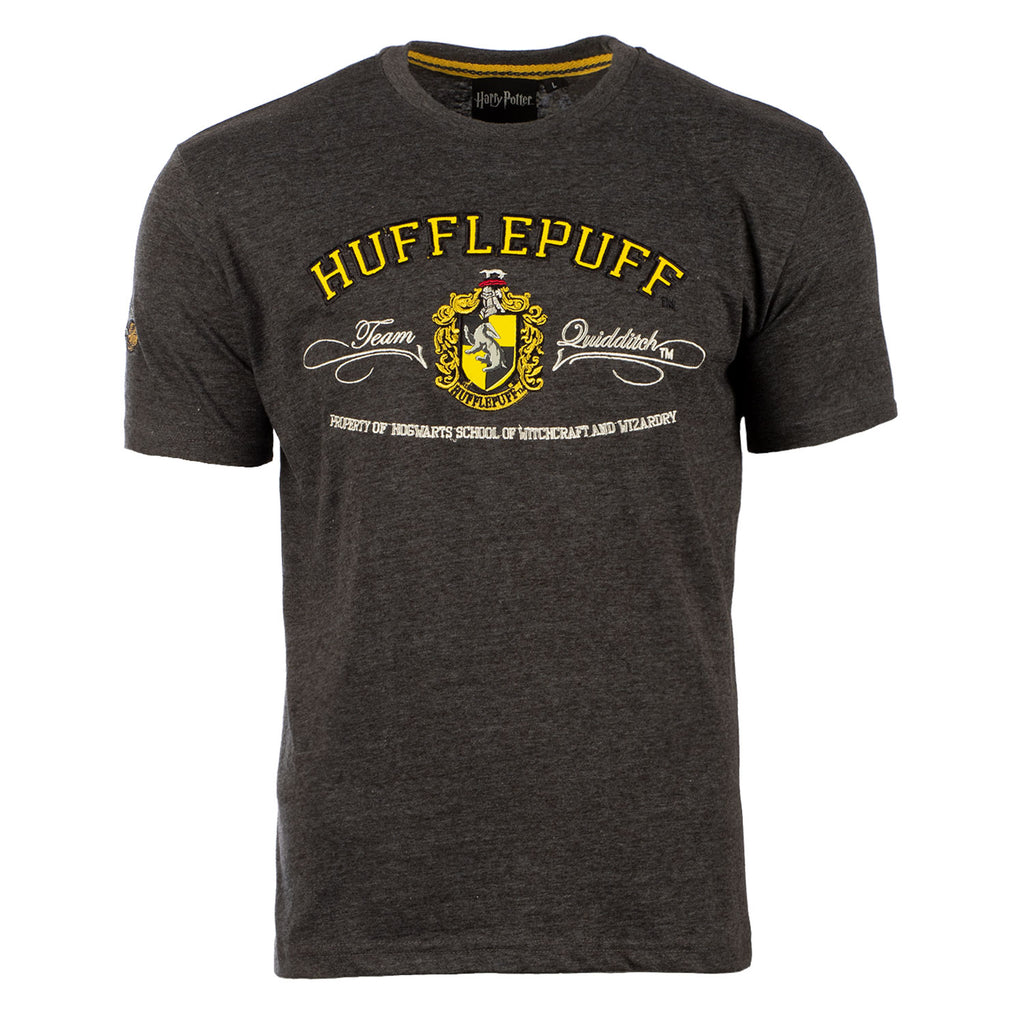 Harry Potter - T-Shirt - Hufflepuff Quidditch Team Grey/Yellow