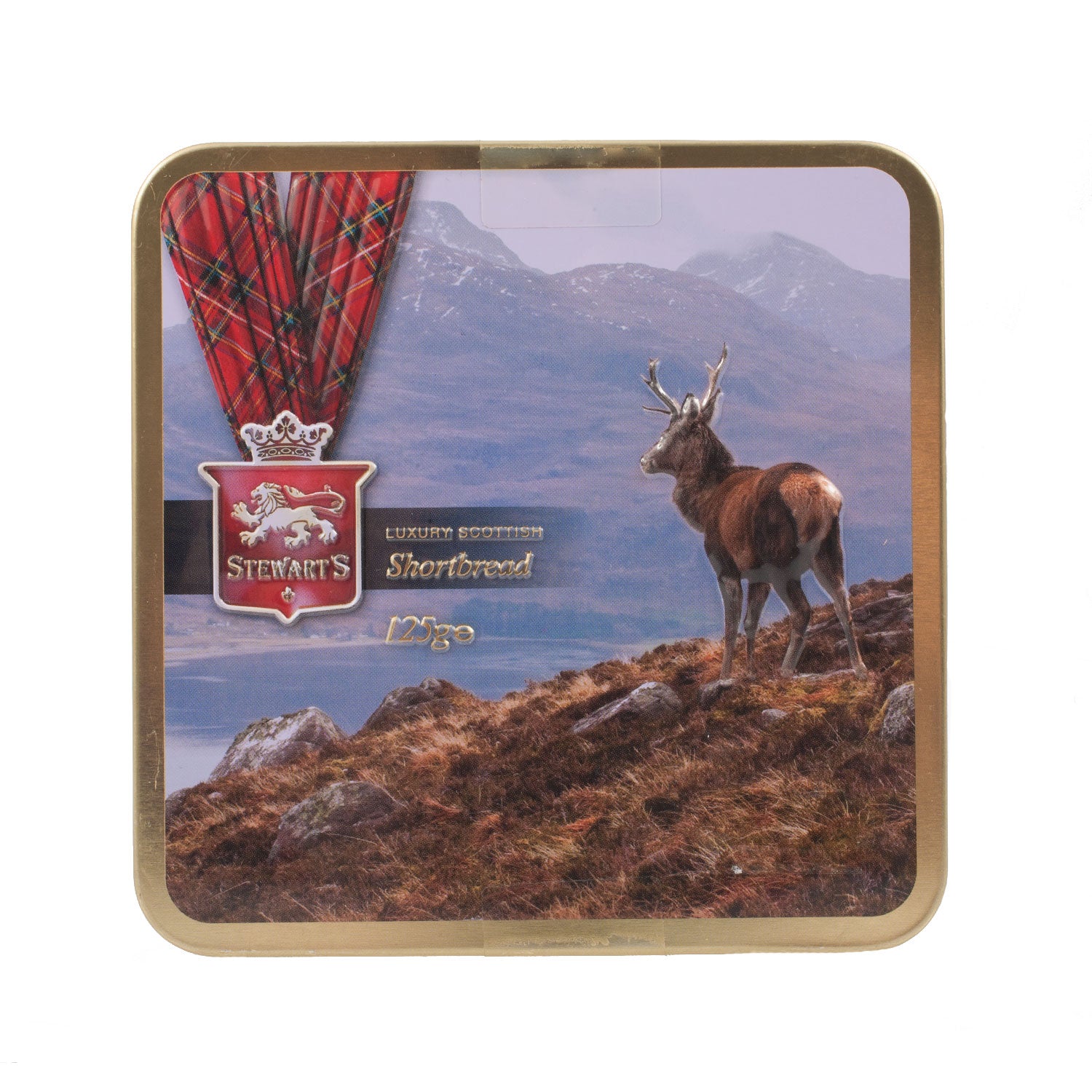 Stewarts Luxury Shortbread - 125G Stag Tin | The Scotland Shop