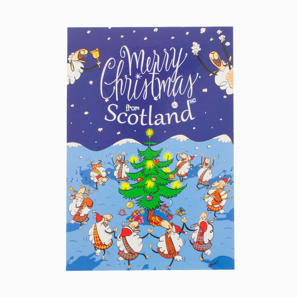 Merry Xmas From Scotland Postcard Pc-05 Chr