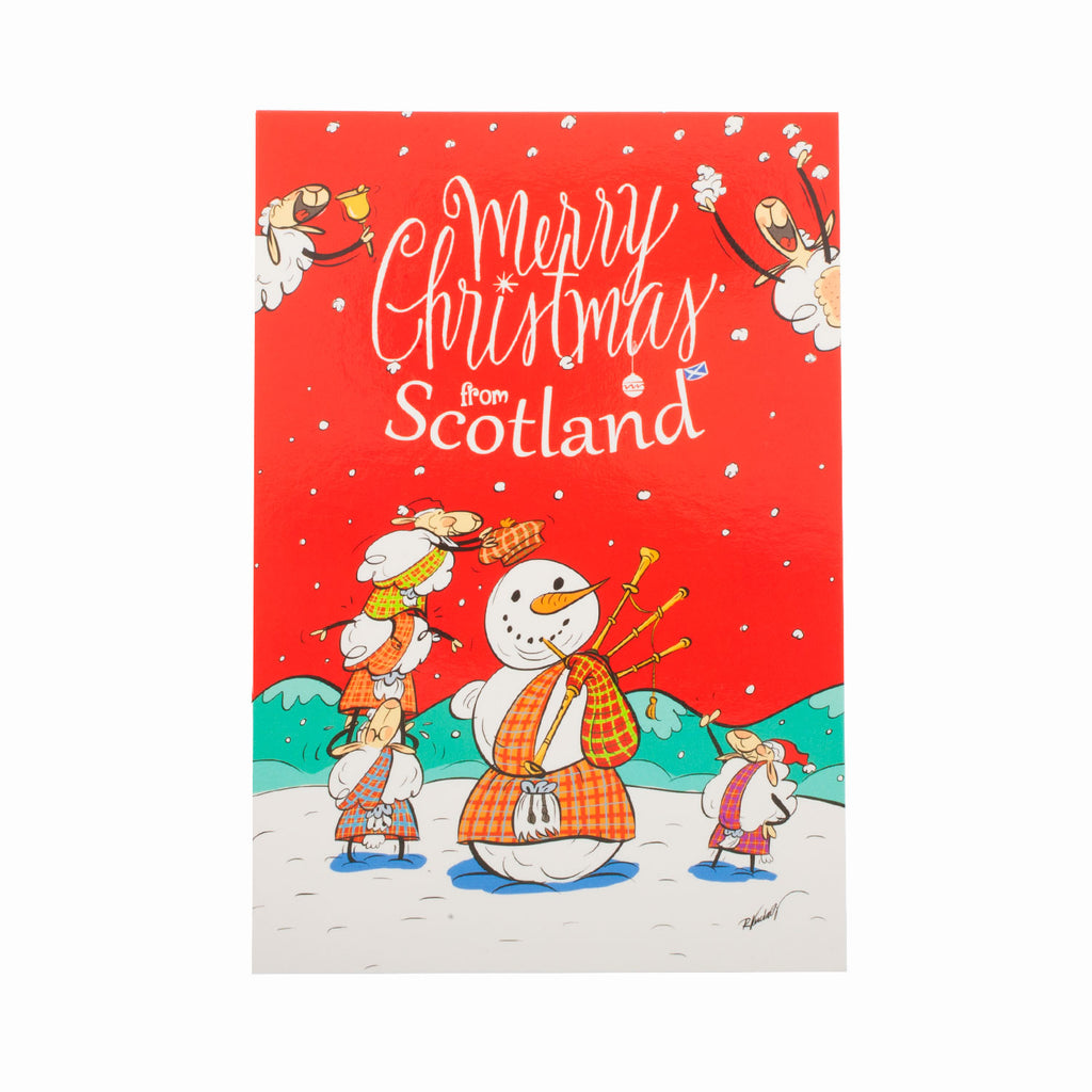 Merry Xmas From Scotland Postcard Pc-07 Chr