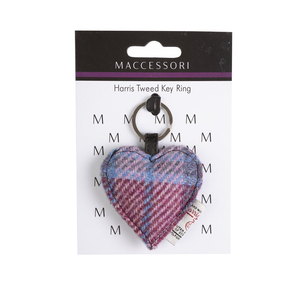 Keyring Heart Pastel Pink