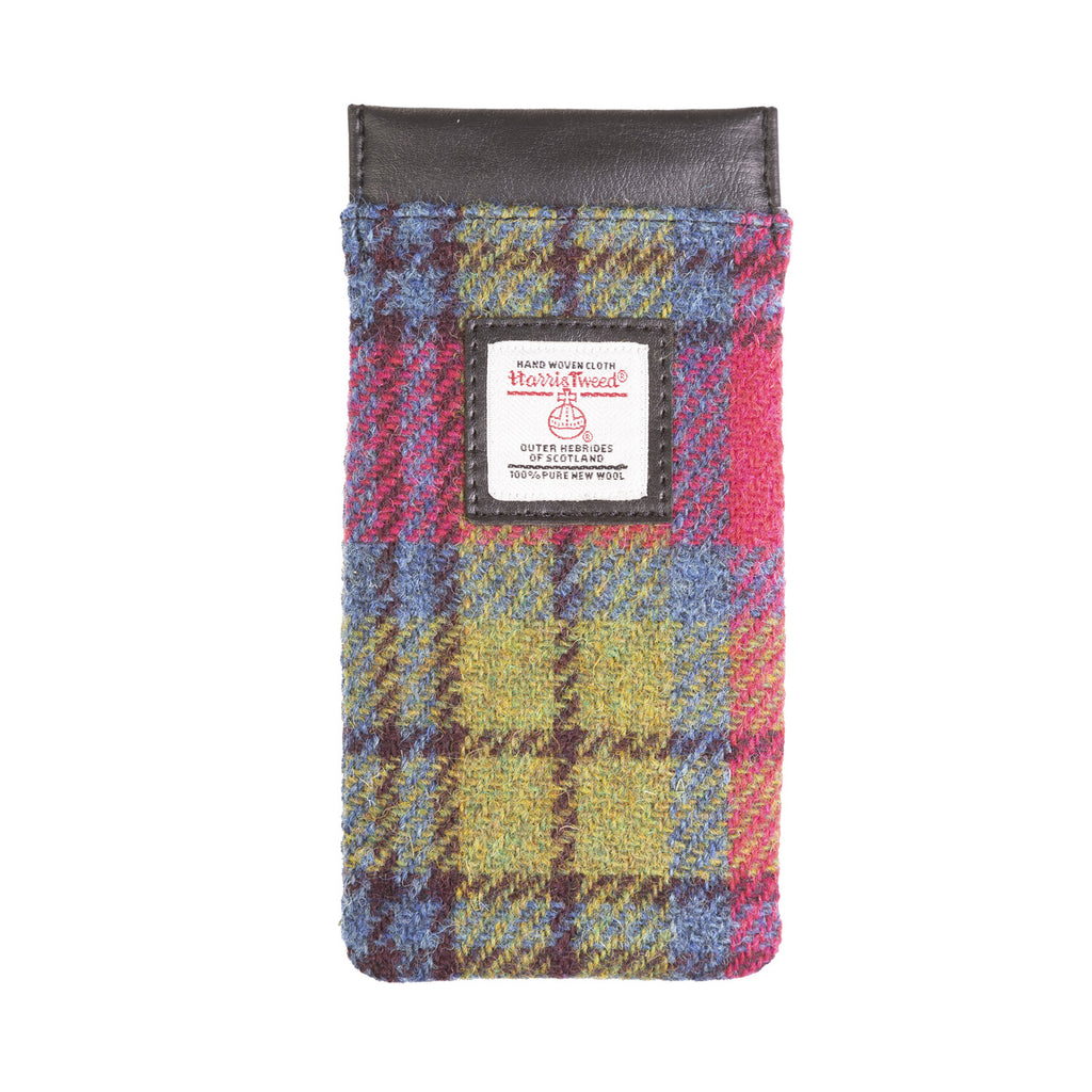 Glasses Sleeve Blue/Pink Check
