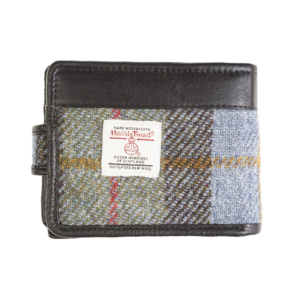 Mens Ht Leather Wallet With Loop Closer Lovat Check / Black