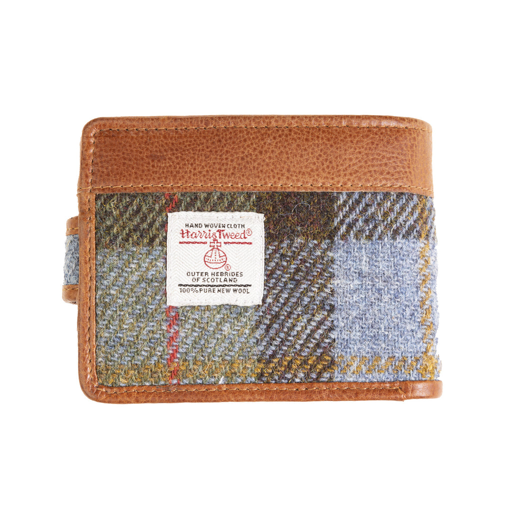 Mens Ht Leather Wallet With Loop Closer Lovat Check / Tan