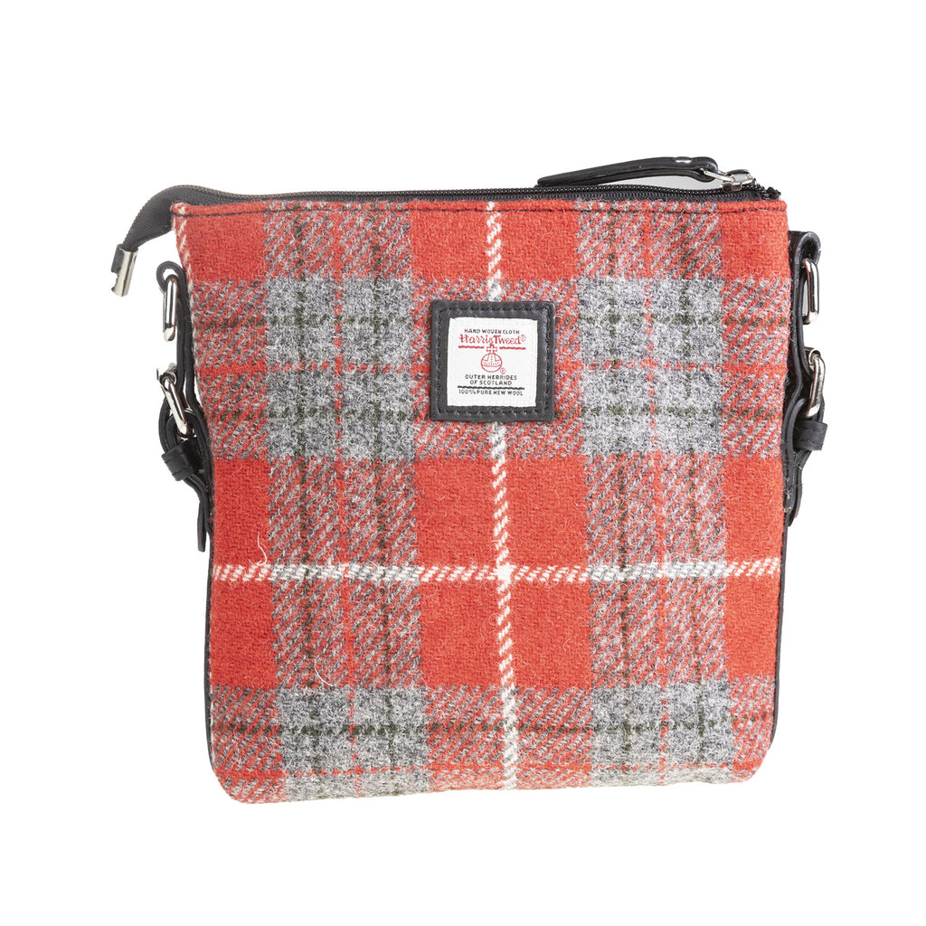 Ht Leather Crossbody Bag Red Check / Black