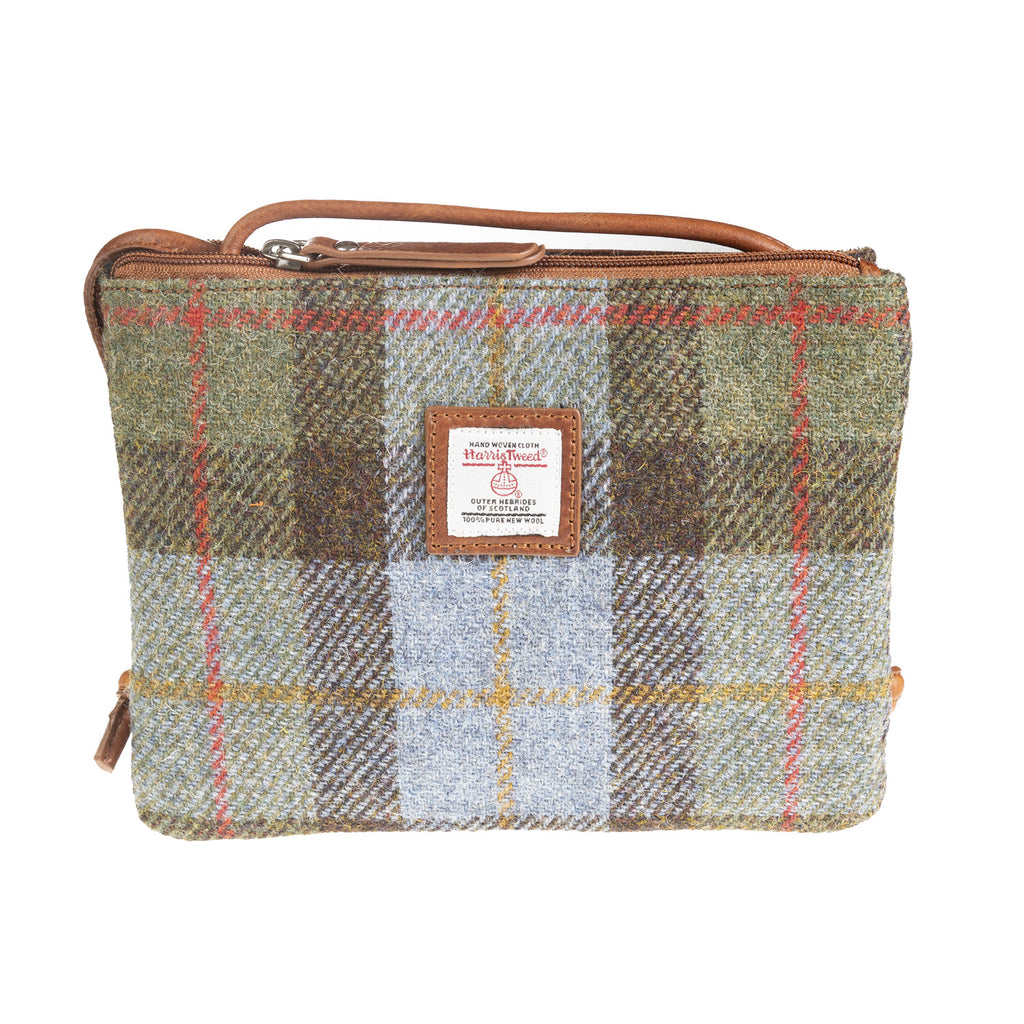 Ht Ladies Cross Body Bag Lovat Check / Tan