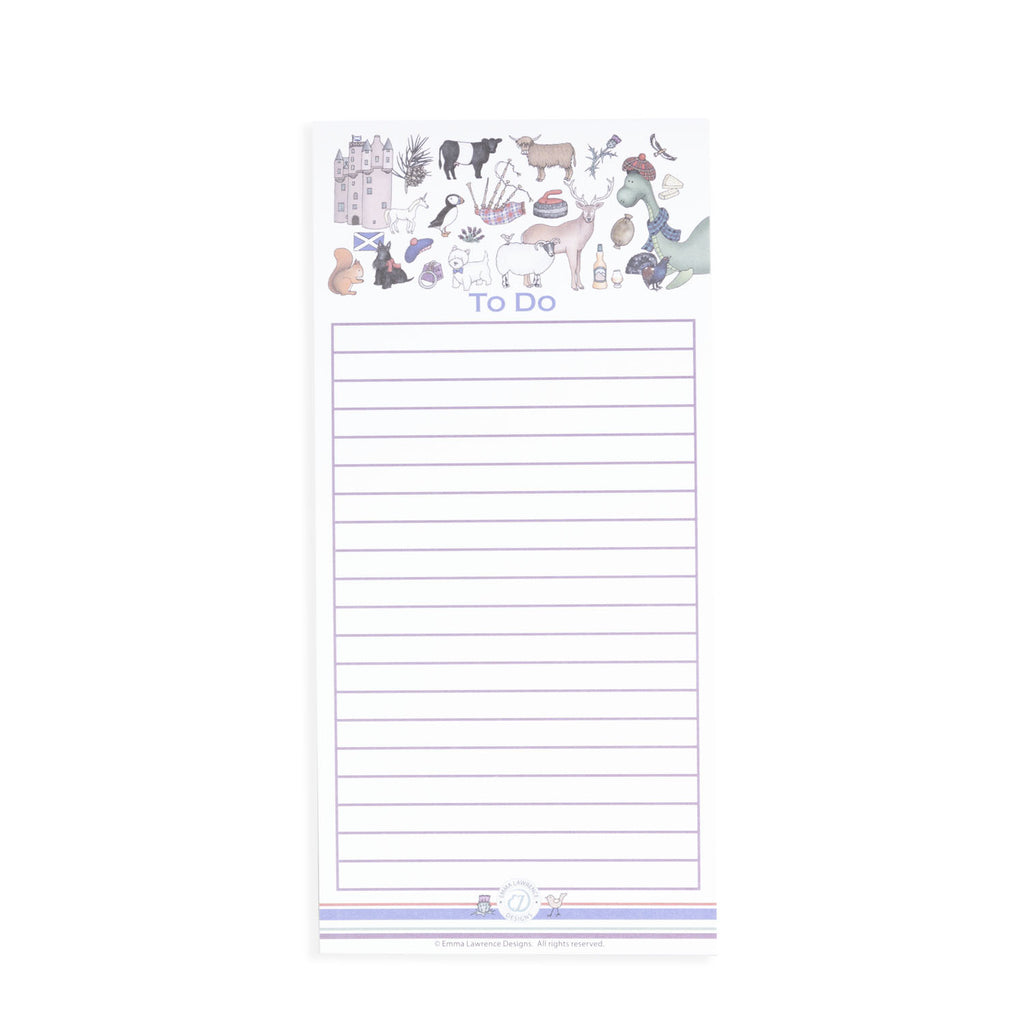 Scotland Keepsake To Do List 100 Sheets