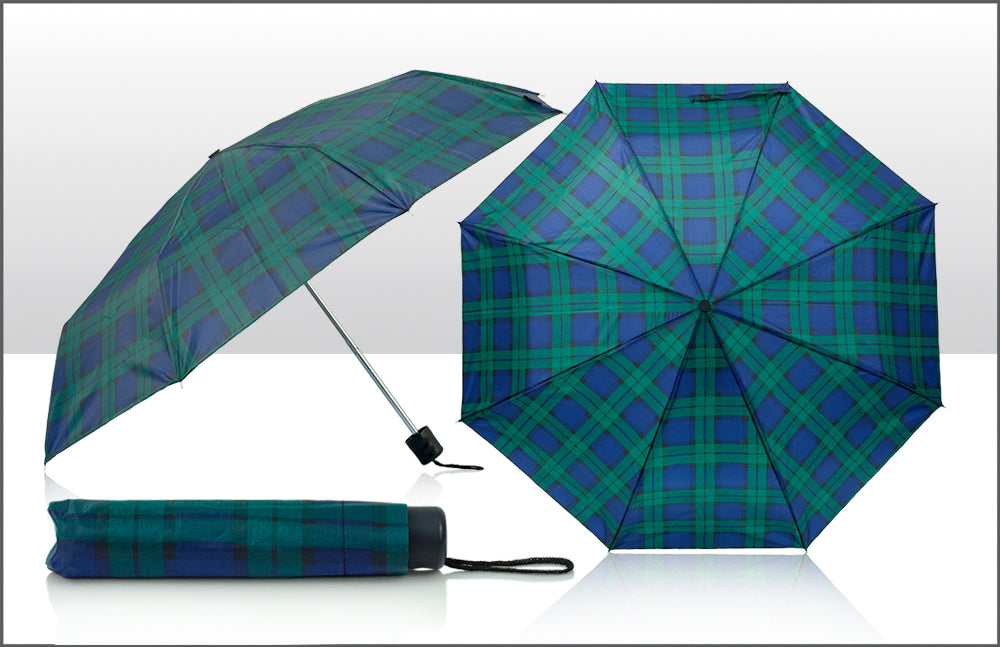 Tartan Collapsible Umbrella
