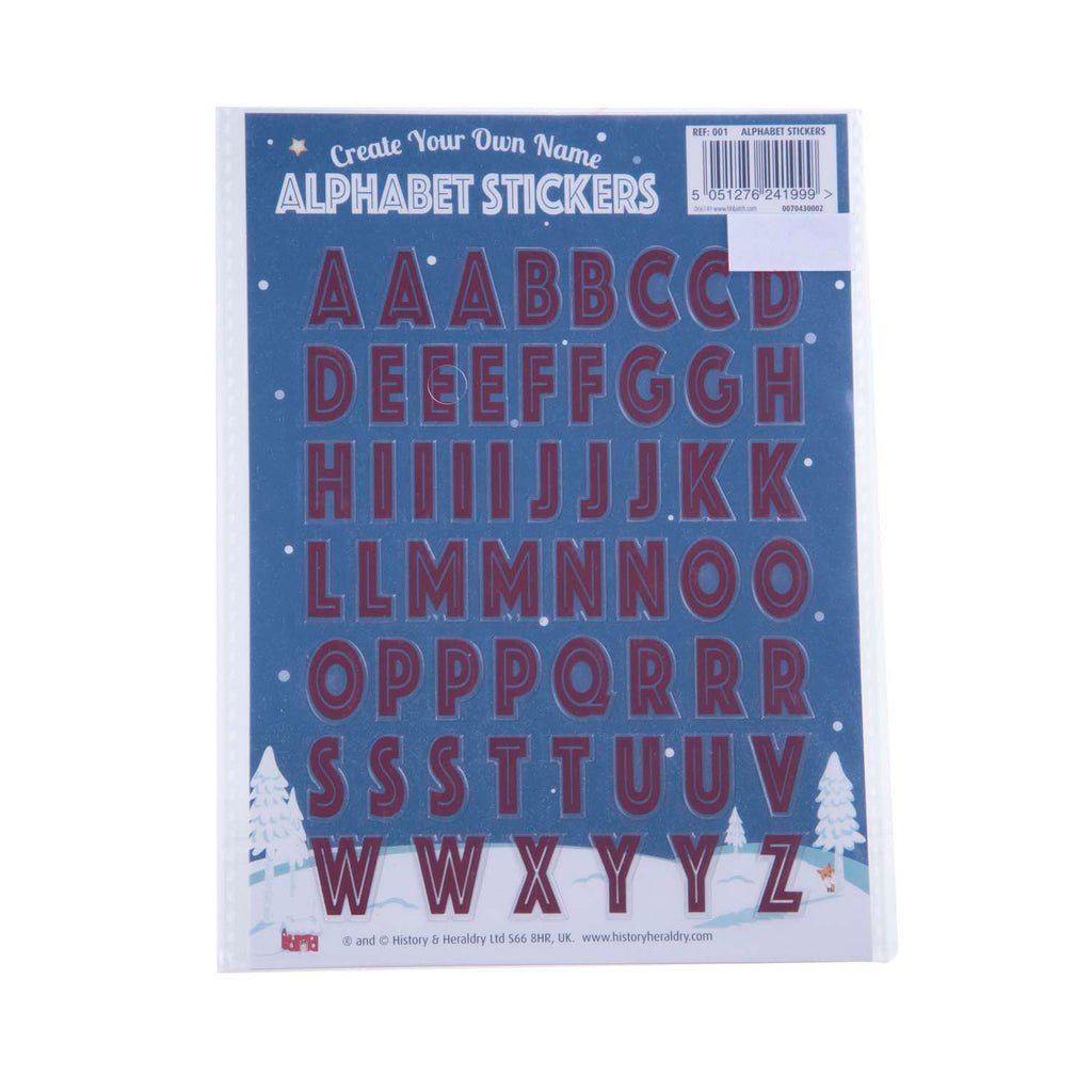 Honeycomb Xmas Cards Alphabet Stickers