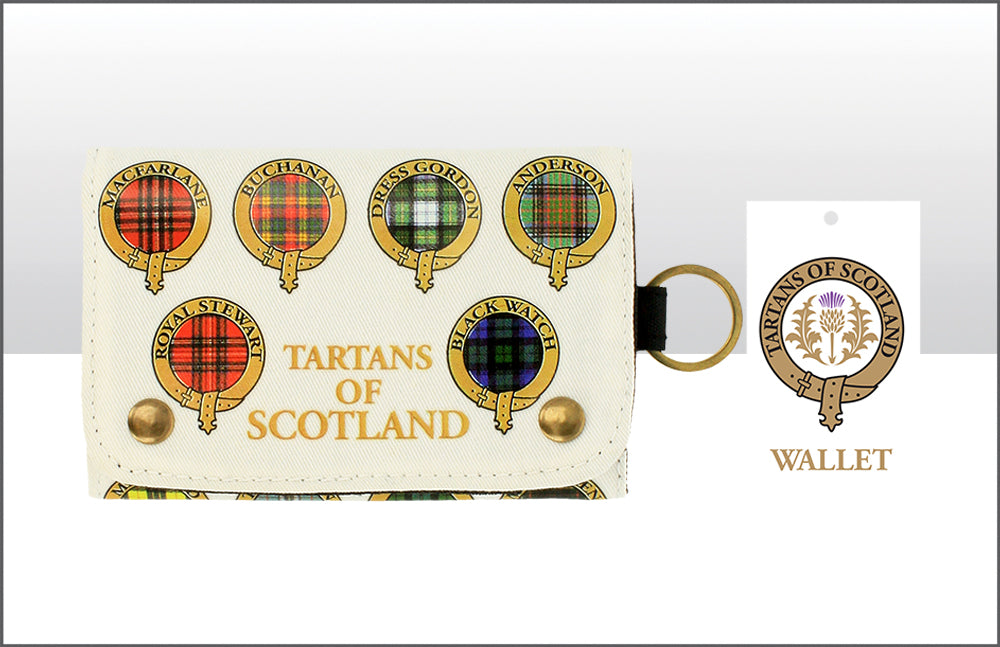 Tartans Of Scotland Cotton Canvas Wallet