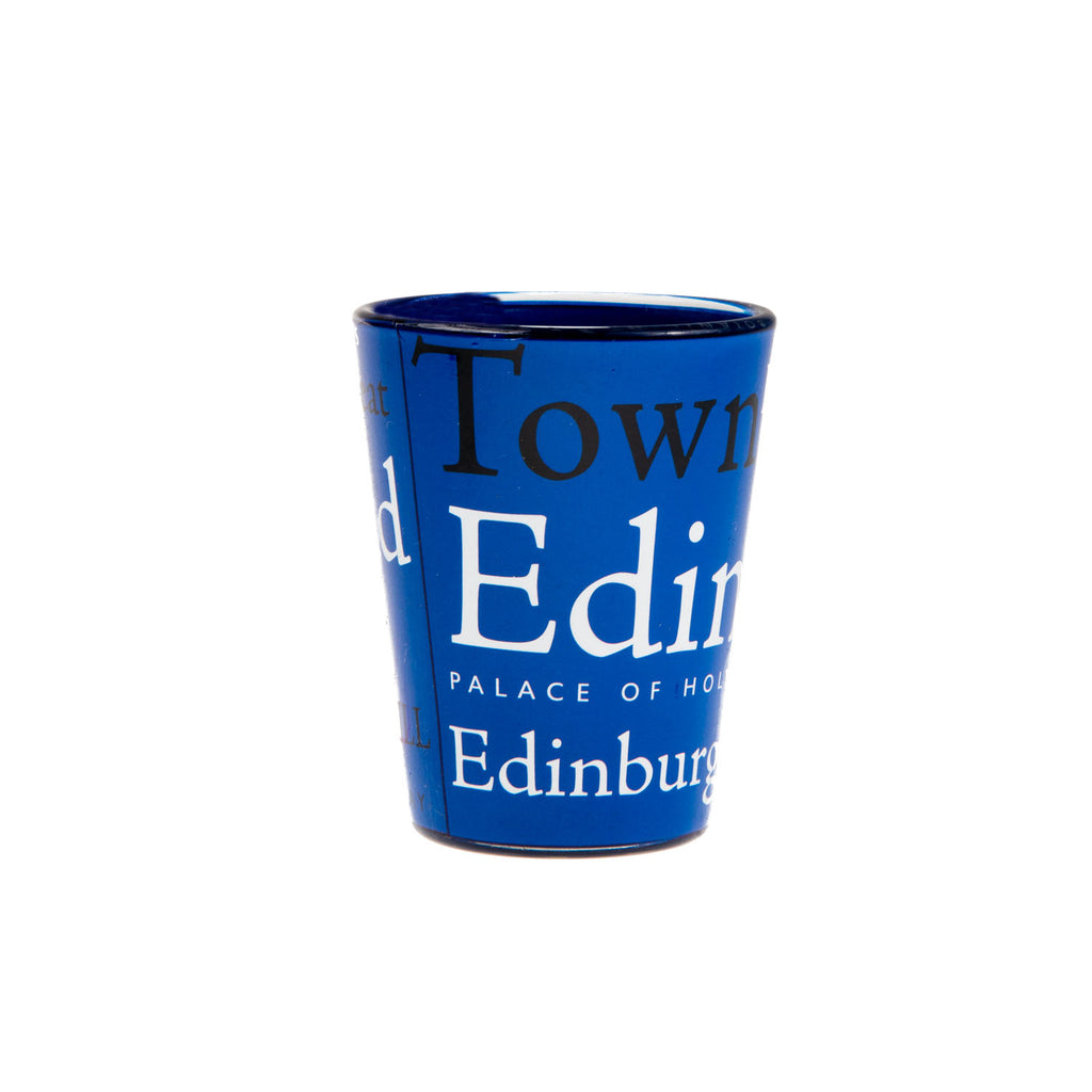 Edinburgh Words Shot Glass