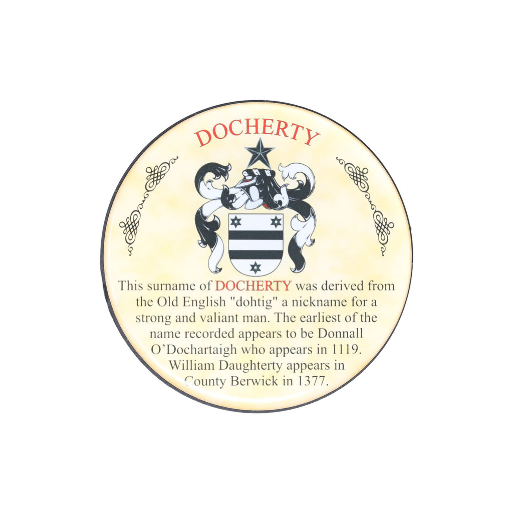Heraldic Coaster Docherty