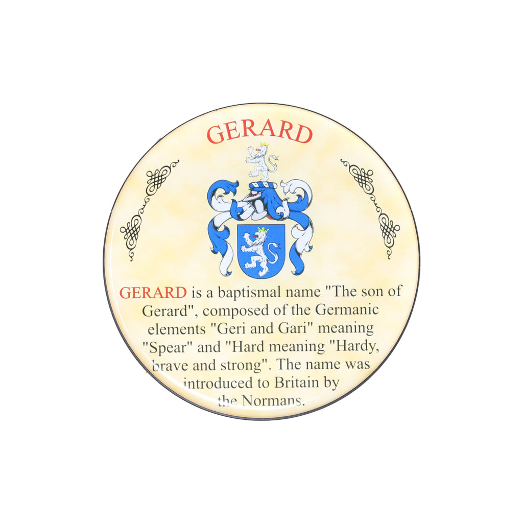 Heraldic Coaster Gerard