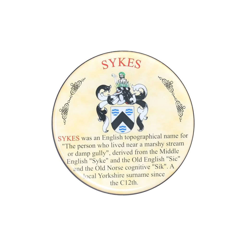 Heraldic Coaster Sykes
