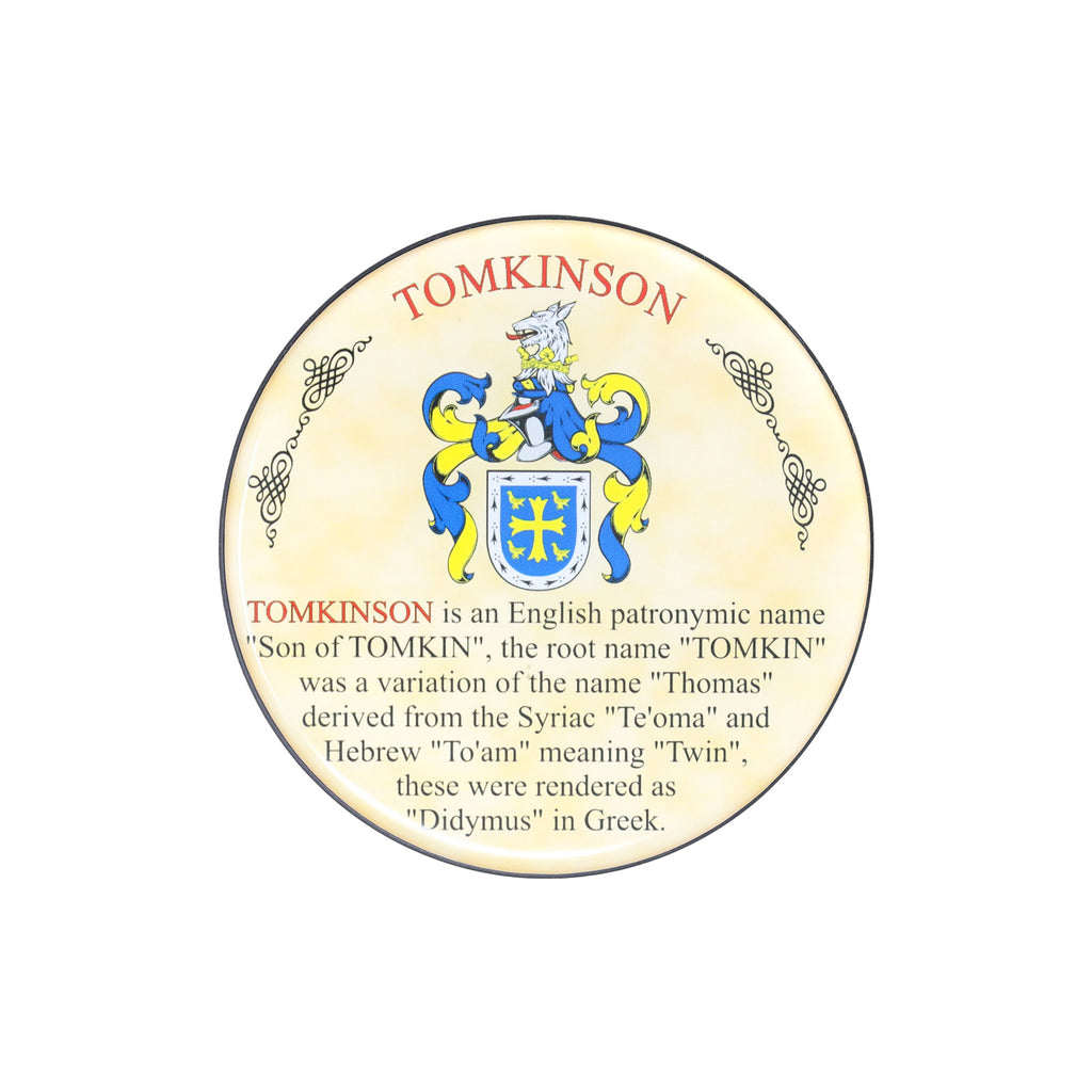 Heraldic Coaster Tomkinson