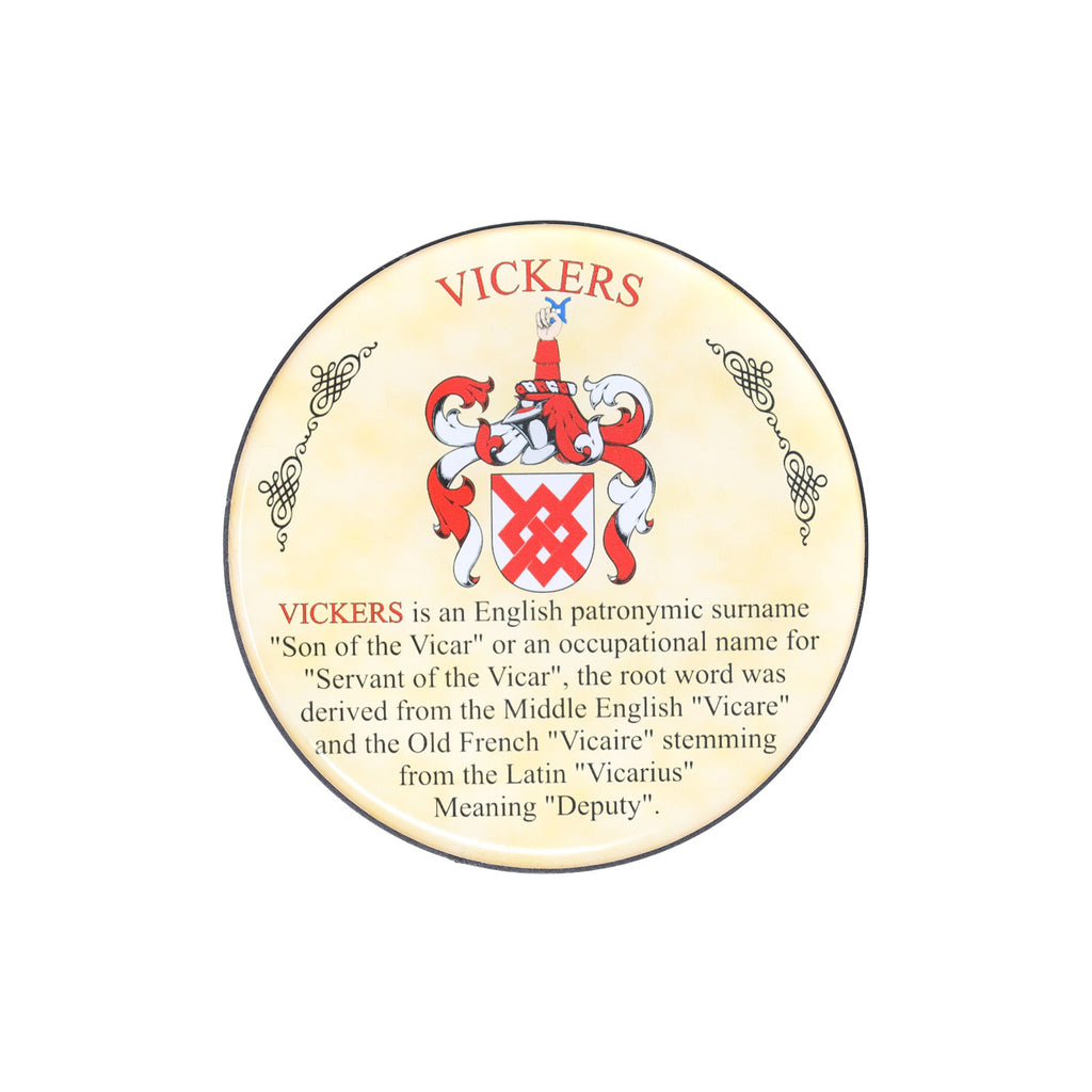 Heraldic Coaster Vickers