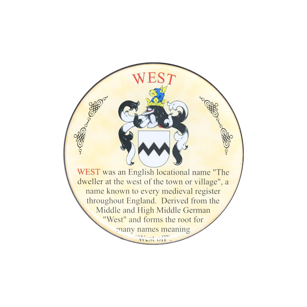 Heraldic Coaster West