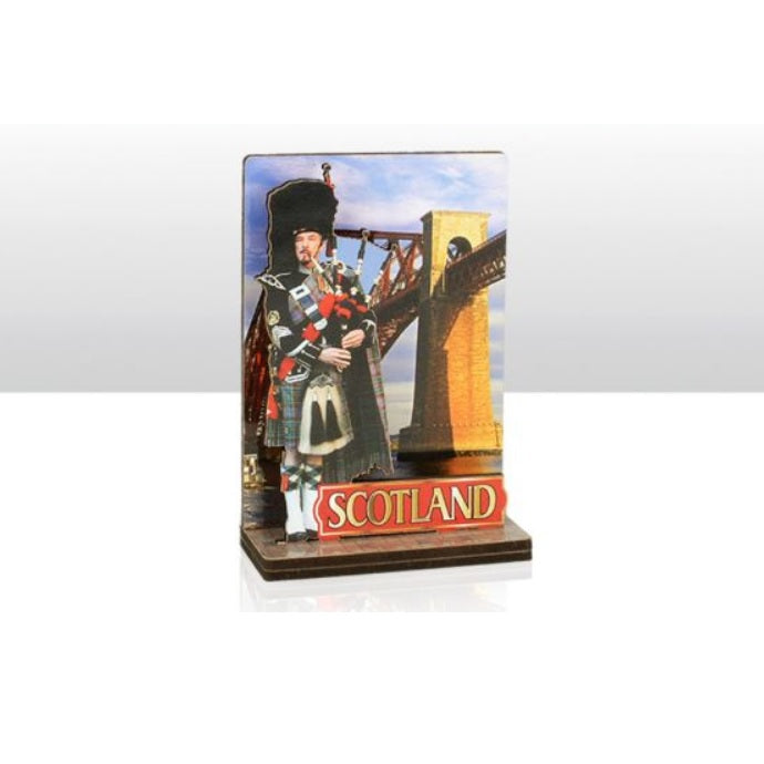 Piper & Forth Bridge Photo Wood Magnet