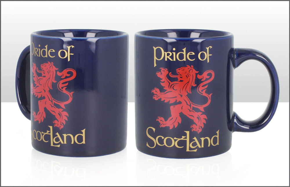 Pride Of Scotland Mug With Blue Glaze