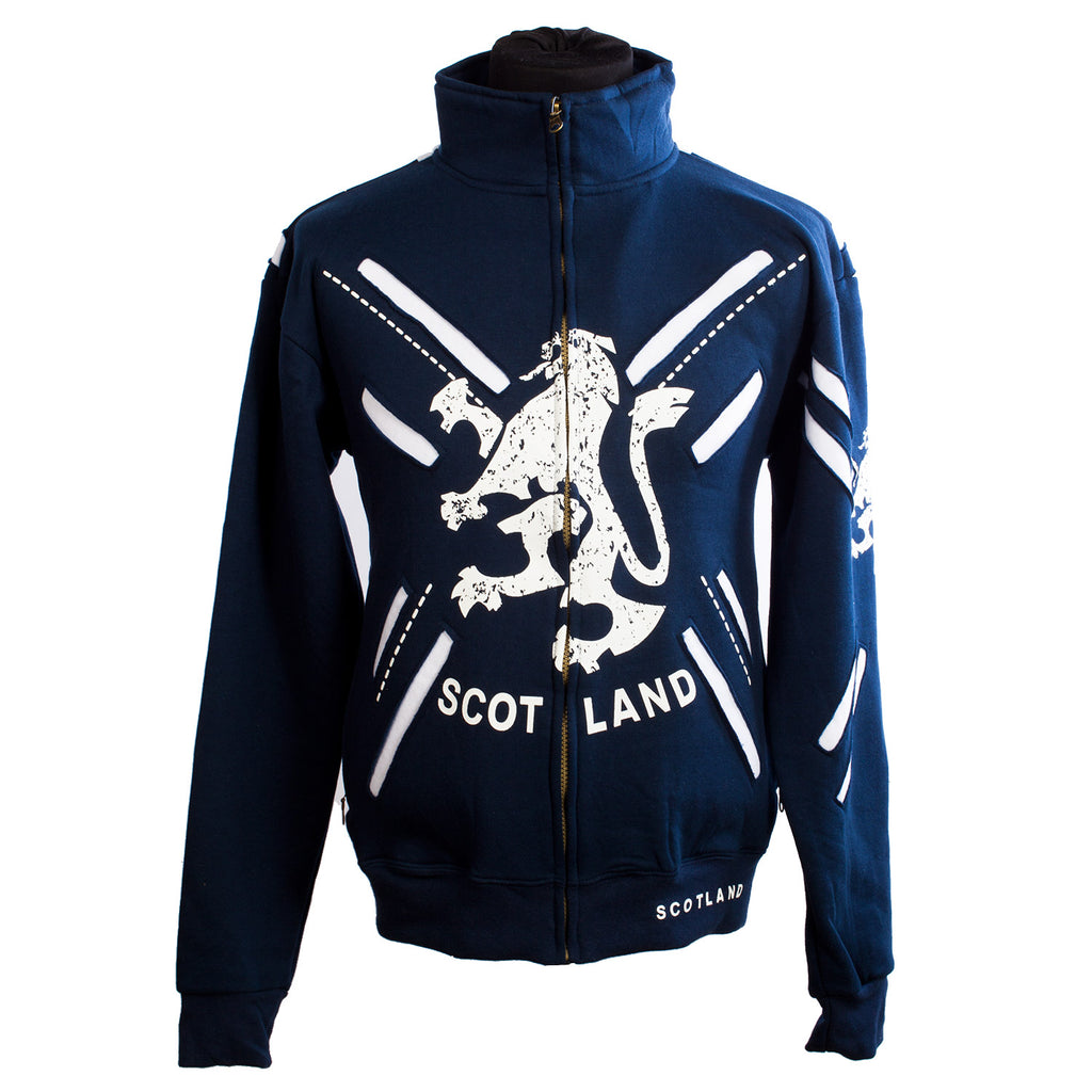Scotland Layered Zip Top Navy