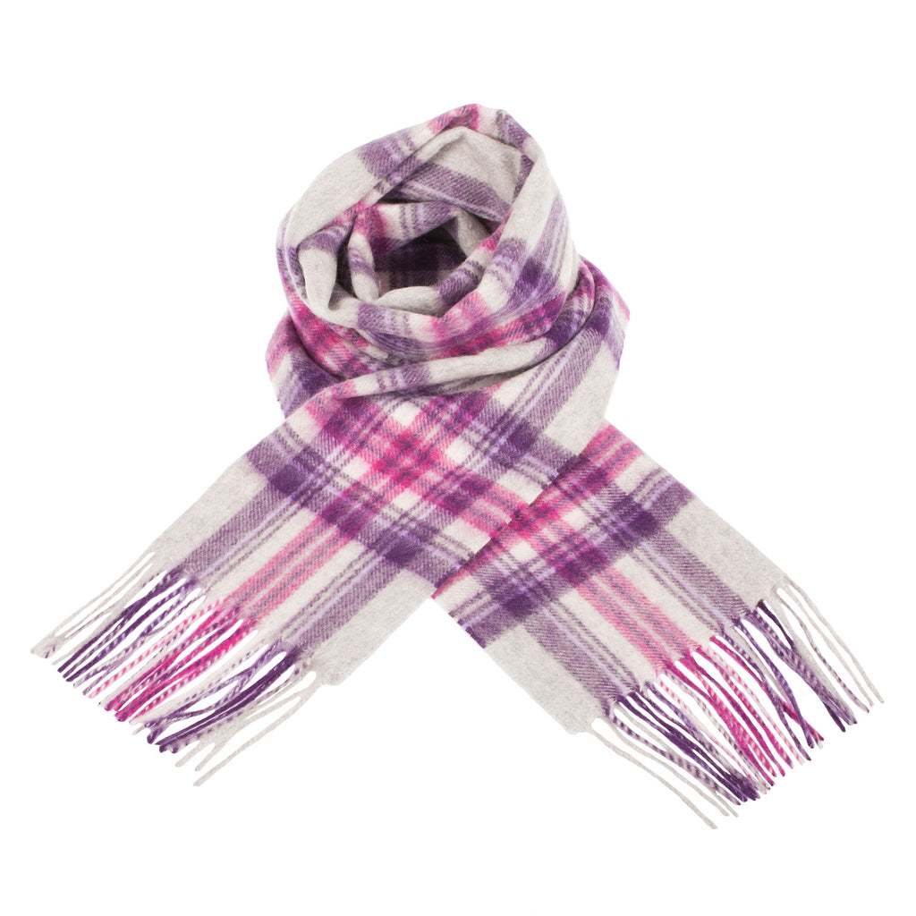 Edinburgh Cashmere Scarf  Stewart Purple