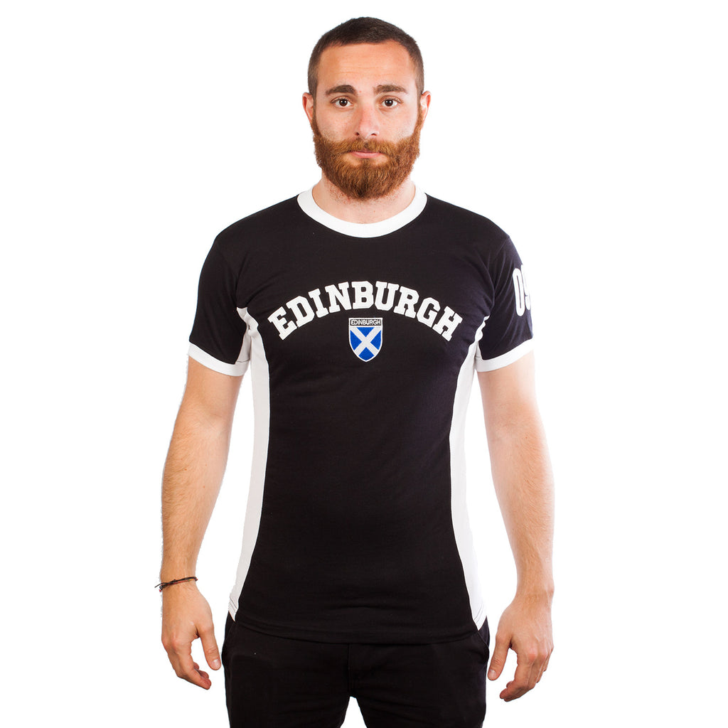Gents Edinburgh No 9 T-Shirt Black/White
