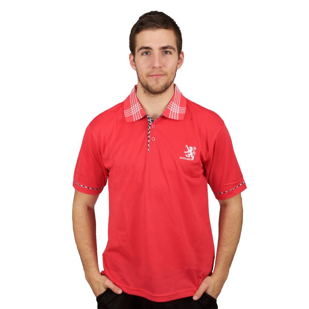 Adults Lion Polo Shirt Hot Pink