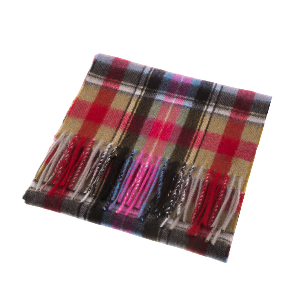 Extra Fine Cashmere Tartan Scarf Bruce Of Kinnaird