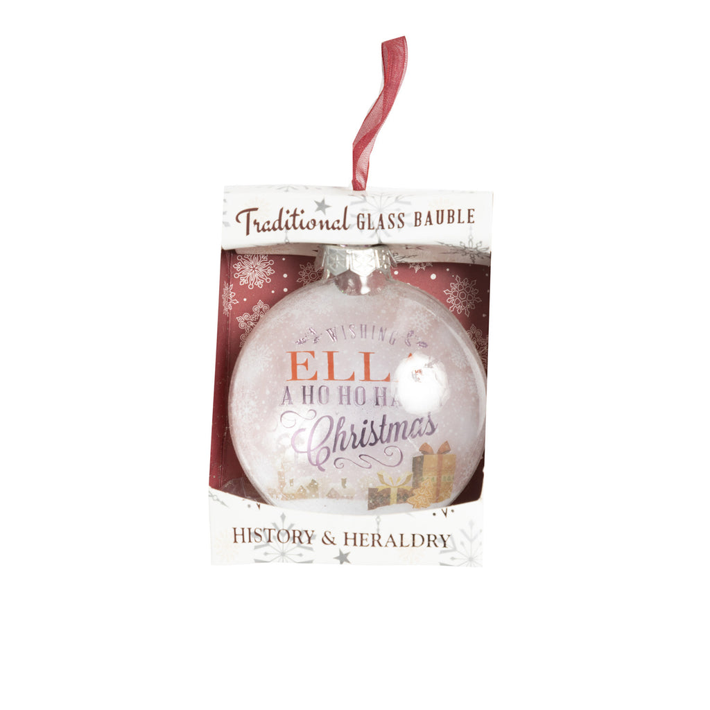 Christmas Glass Bauble Ella