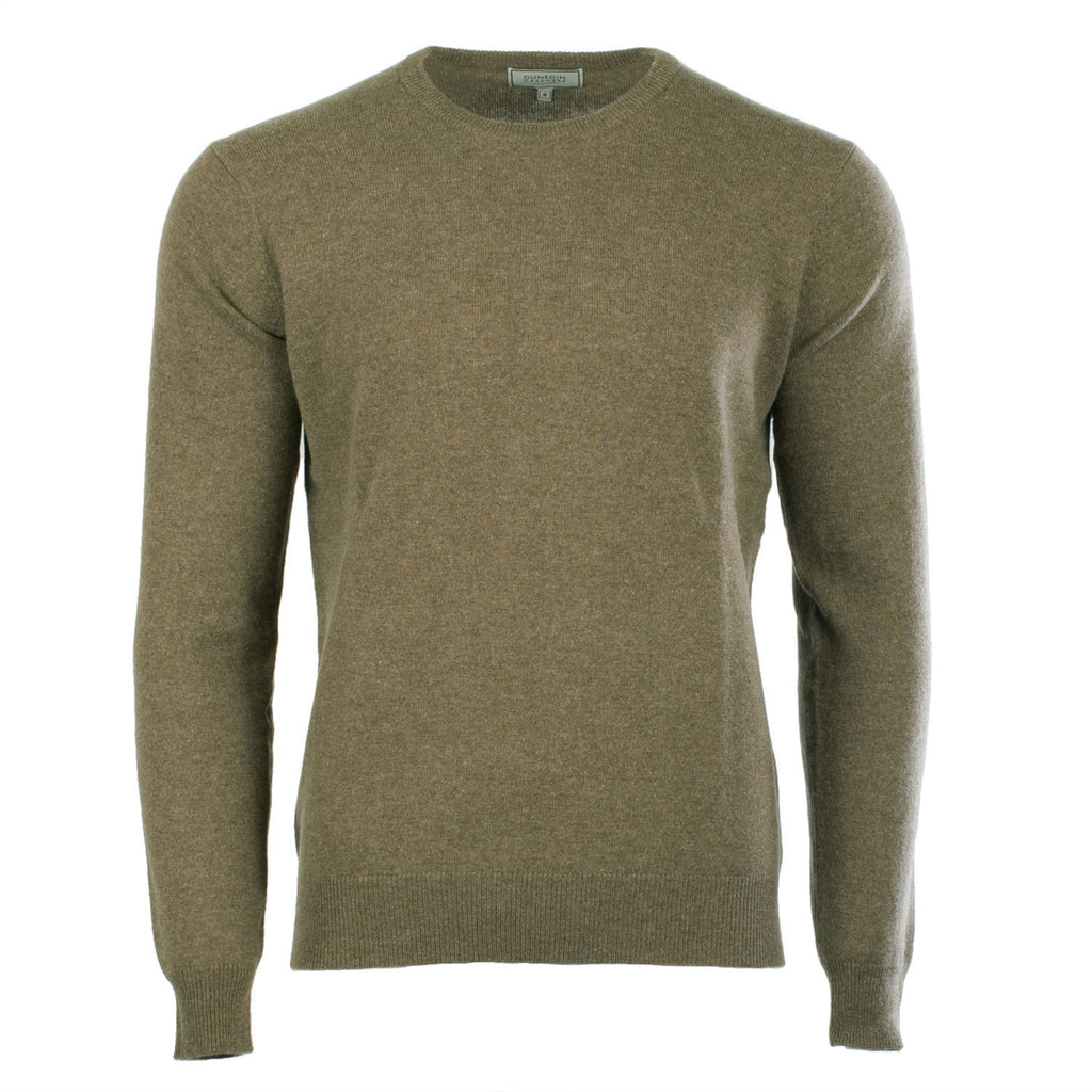 Men's Dunedin Cashmere 100% Cashmere Cr  Olive