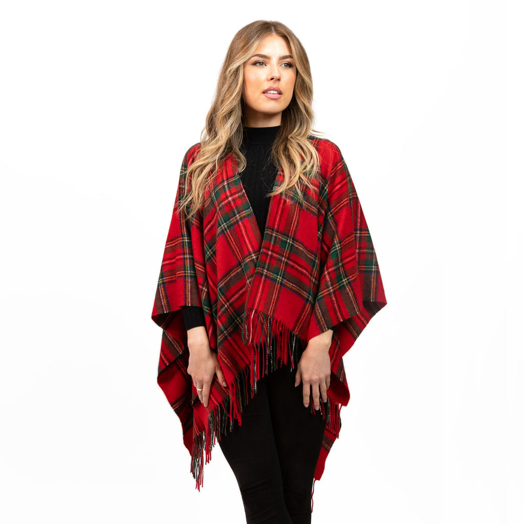 Edinburgh Lambswool Mini Cape  Stewart Royal