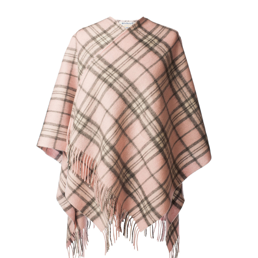 Edinburgh Lambswool Mini Cape  Thomson Pale Pink