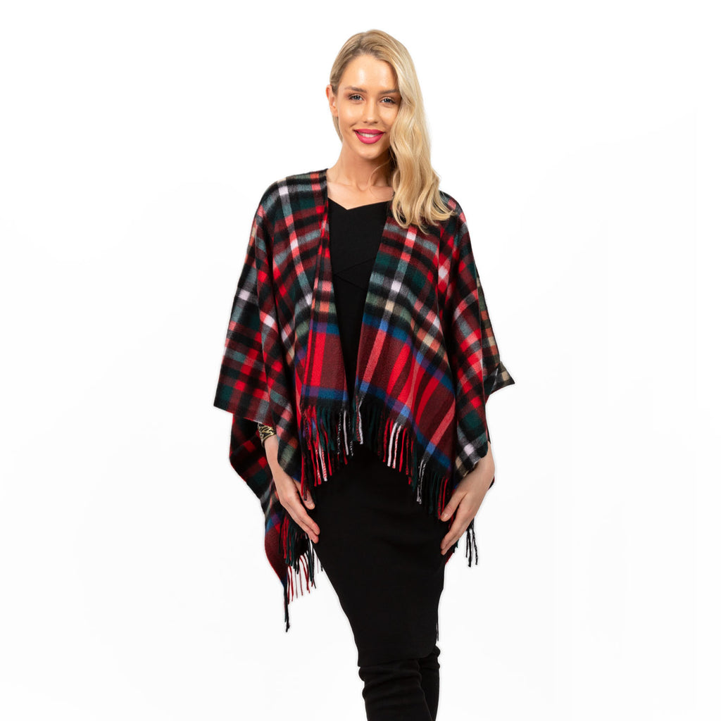 Edinburgh Cashmere Mini Cape  Exploded Stewart Royal