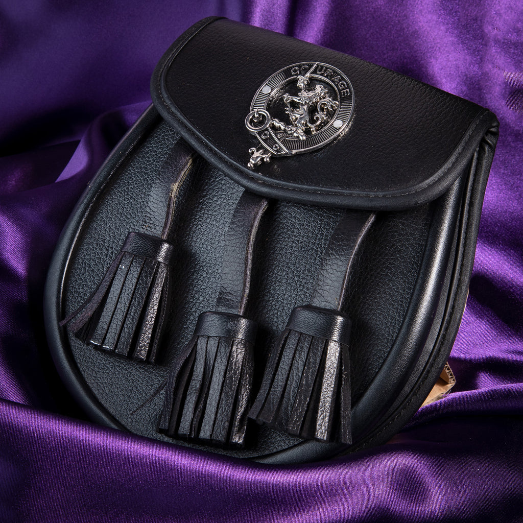 Clan Leather Half Dress Sporran Cumming