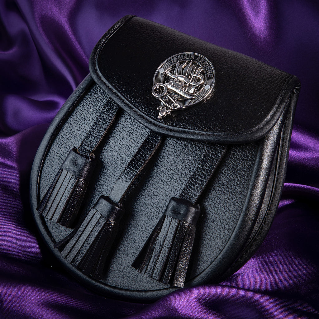 Clan Leather Half Dress Sporran Douglas