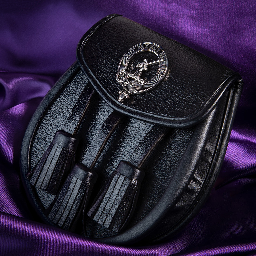 Clan Leather Half Dress Sporran Gunn