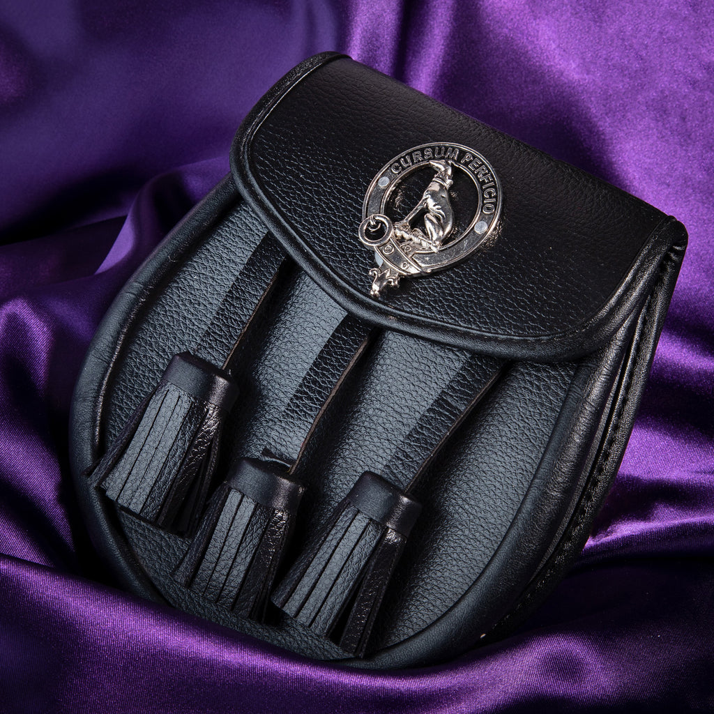 Clan Leather Half Dress Sporran Hunter