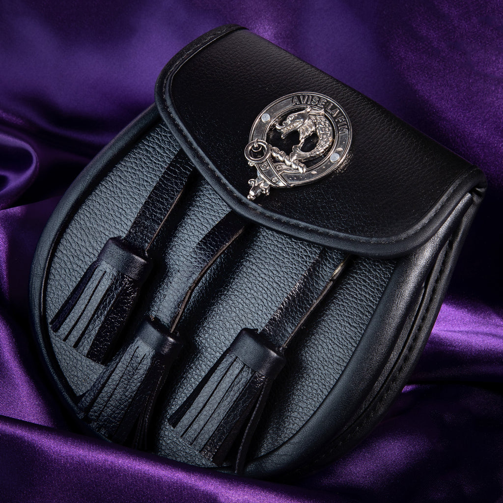 Clan Leather Half Dress Sporran Kennedy