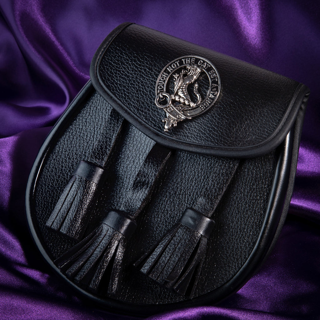 Clan Leather Half Dress Sporran Macbean