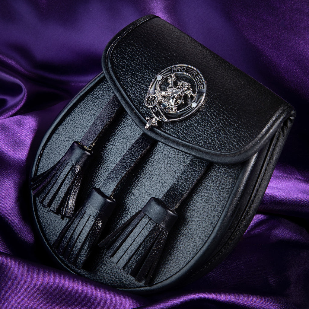 Clan Leather Half Dress Sporran Macfie