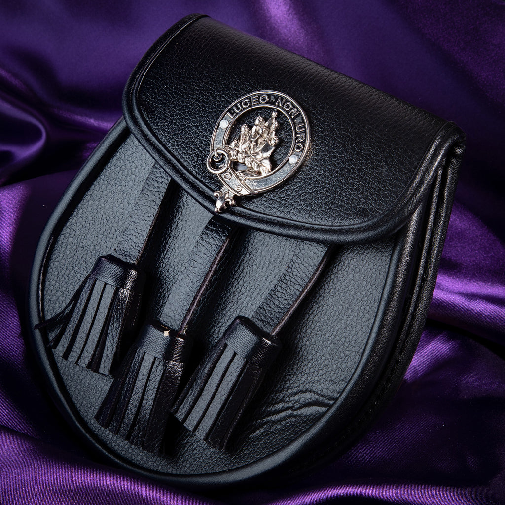 Clan Leather Half Dress Sporran Mackenzie