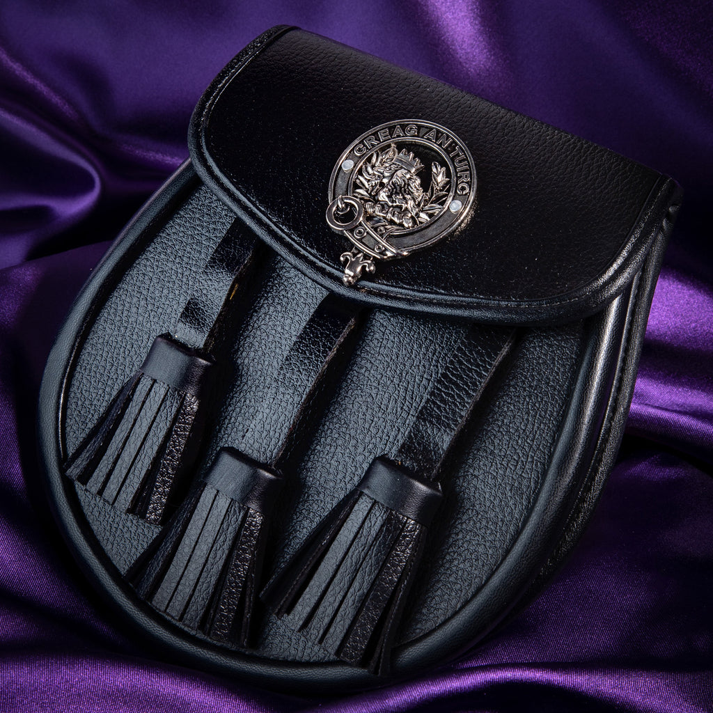 Clan Leather Half Dress Sporran Maclaren