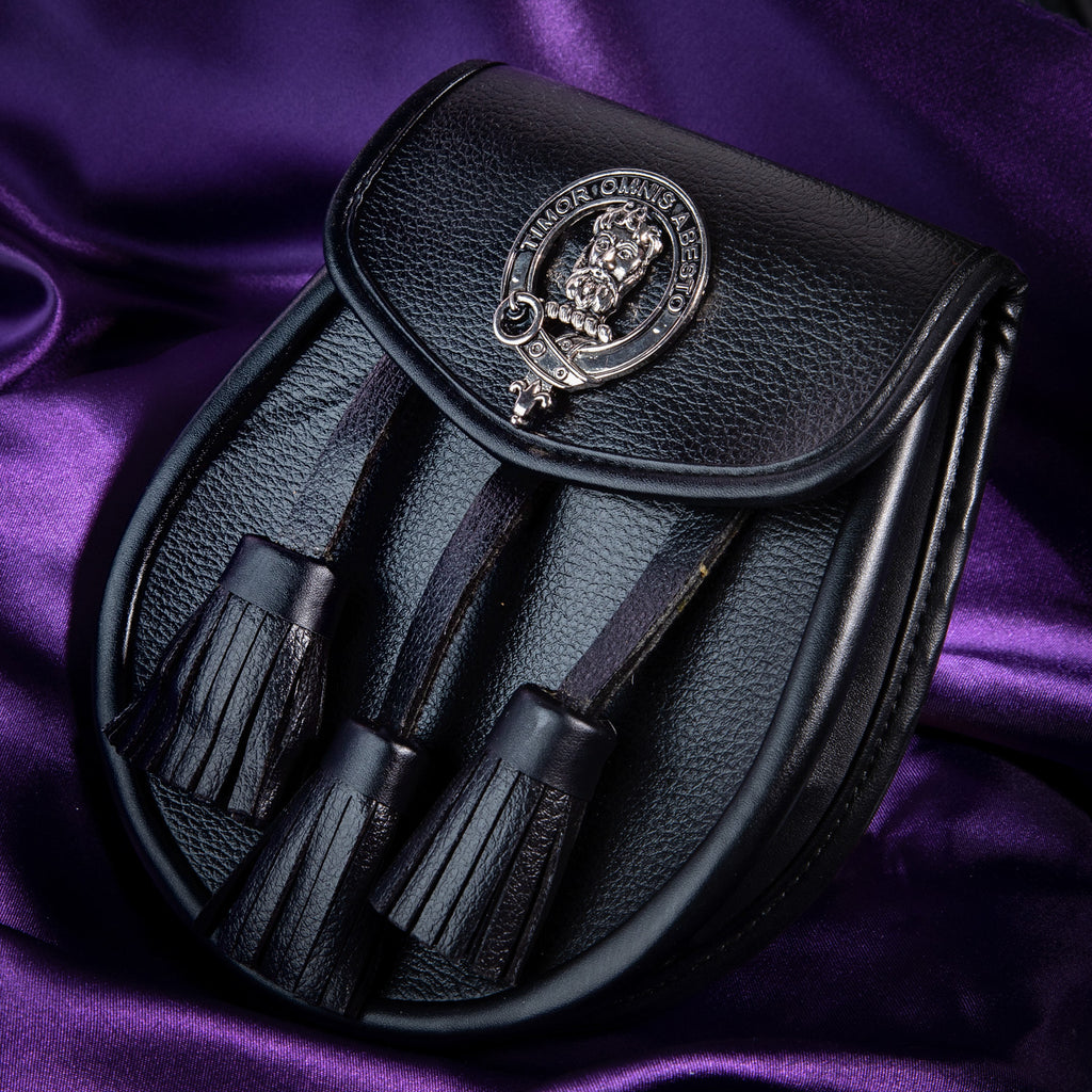 Clan Leather Half Dress Sporran Macnab