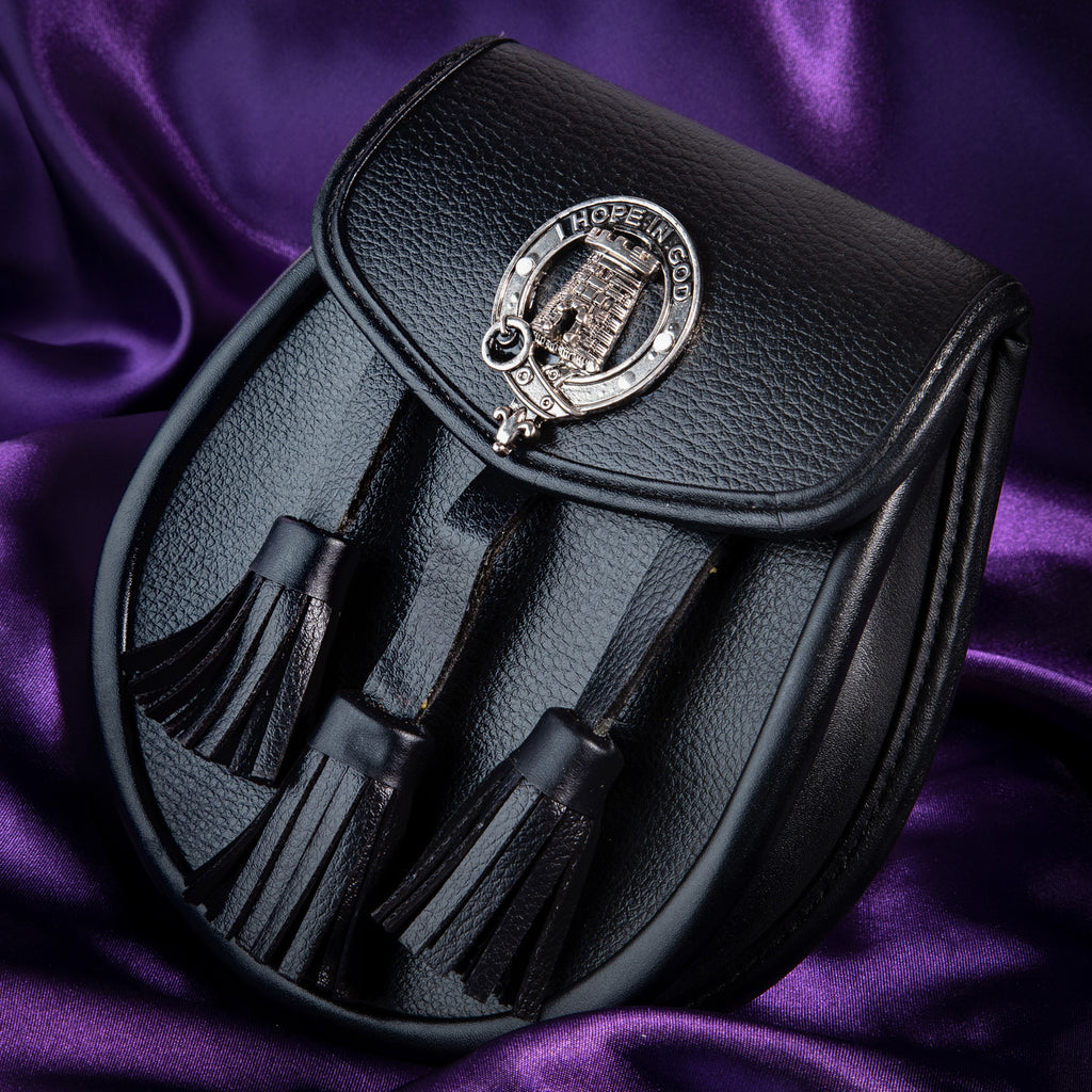 Clan Leather Half Dress Sporran Macnaughton